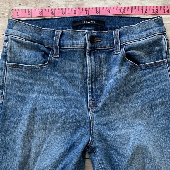 J Brand Maria High Waisted Diversion Destruct Distressed Raw Hem Skinny Jeans - Picture 13 of 16